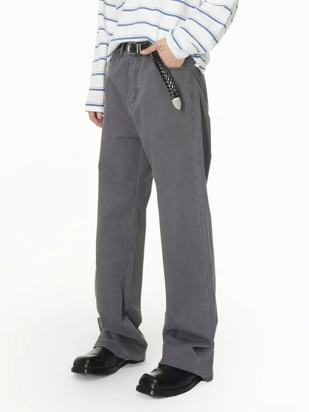 Men's Washed Loose Fit Jeans