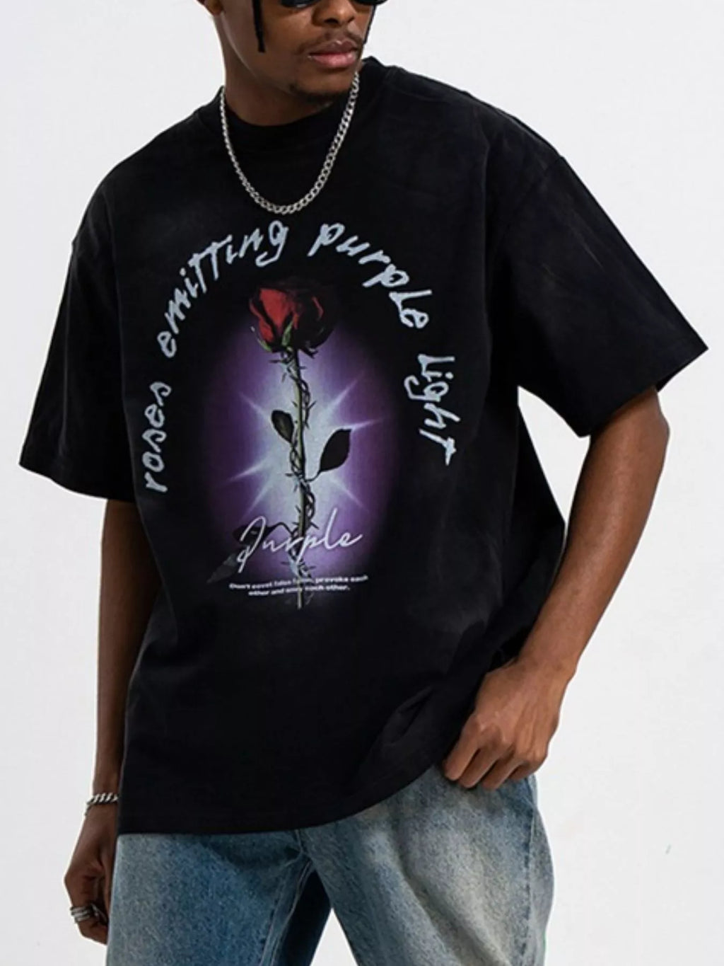 Men's Graphic Round Neck Short Sleeve T-Shirt