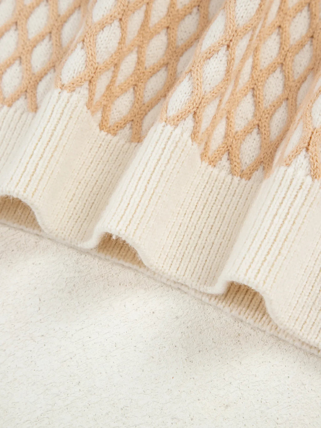 Textured Knit Mock Neck Sweater