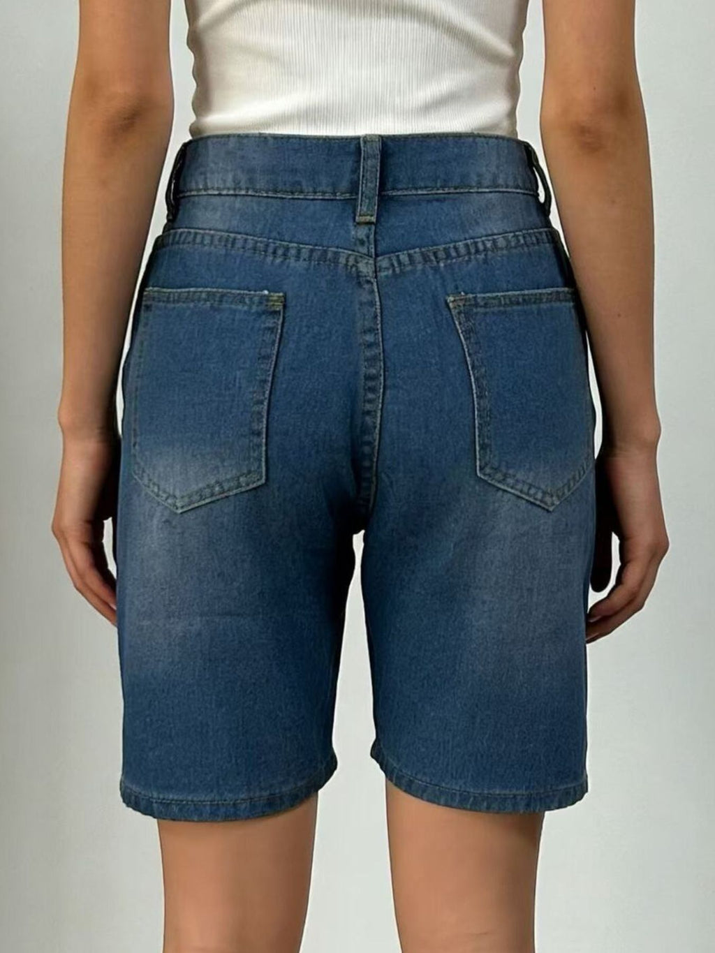 High Waist Denim Shorts