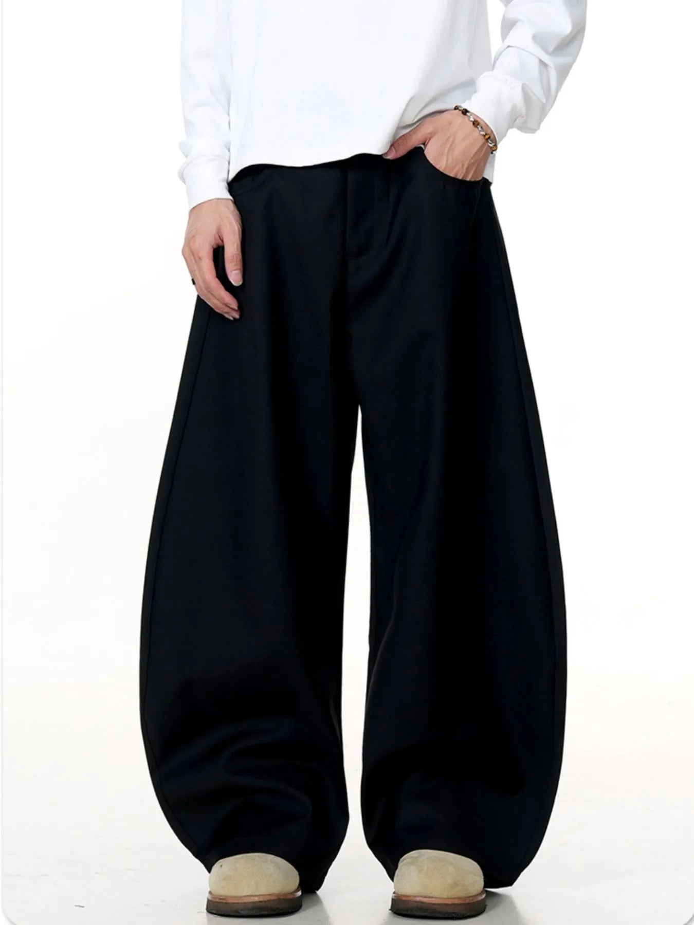 Men's Wide Leg Relaxed Fit Casual Pants