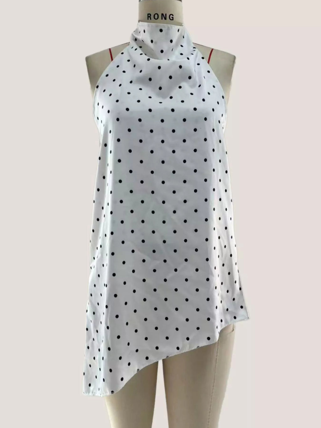 Polka Dot Halter Neck Top