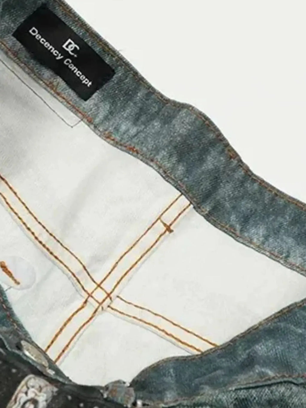 Men's Paint Splatter Wide Leg Jeans