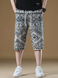 Men's Plus Size Printed Loose Fit Shorts