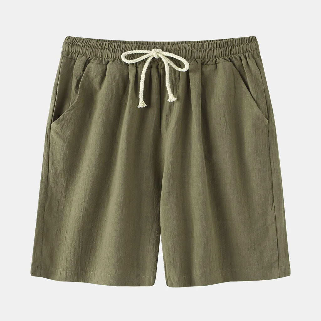 Men's Casual Drawstring Elastic Waist Shorts