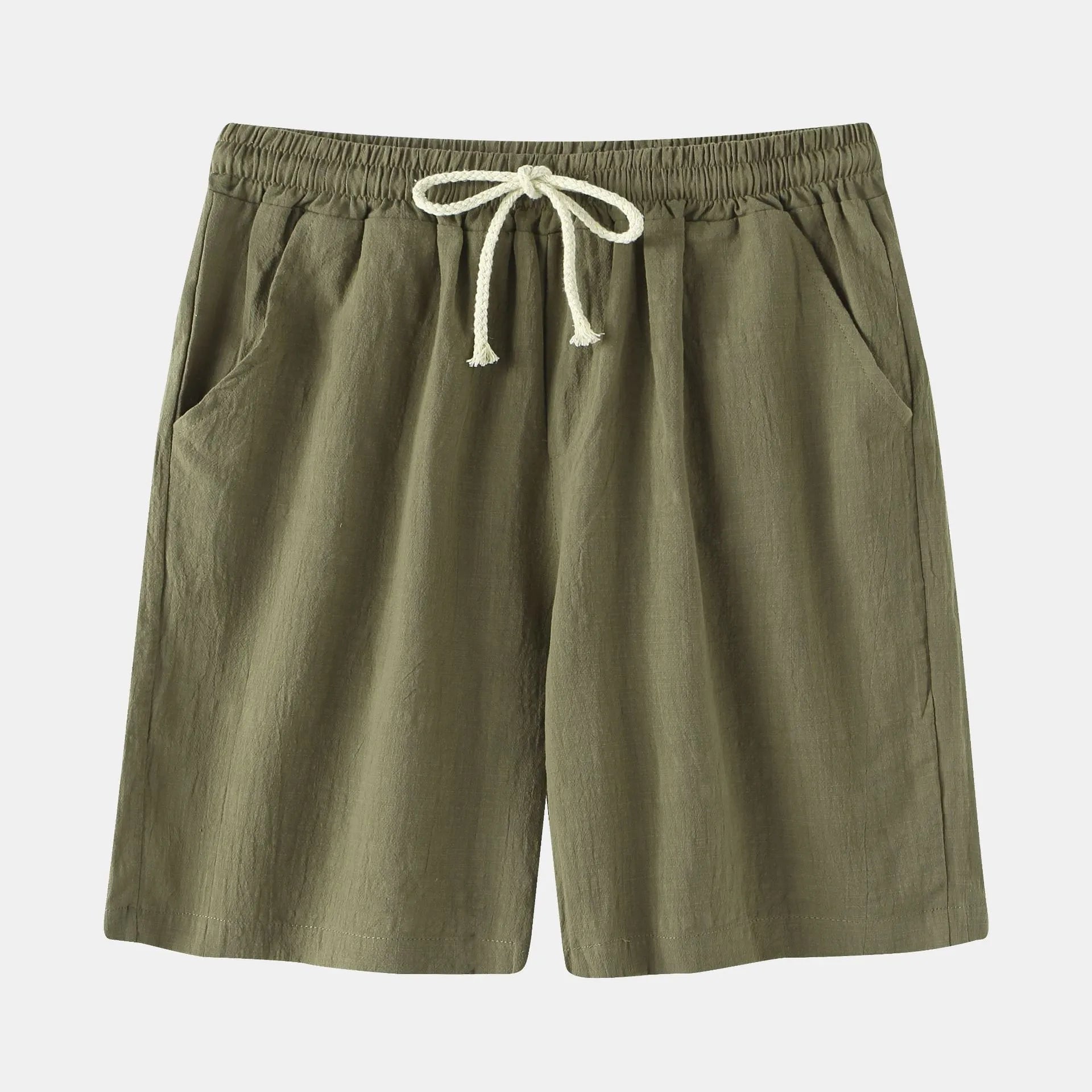 Men's Casual Drawstring Elastic Waist Shorts