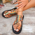 Toe Loop Flats Sandals