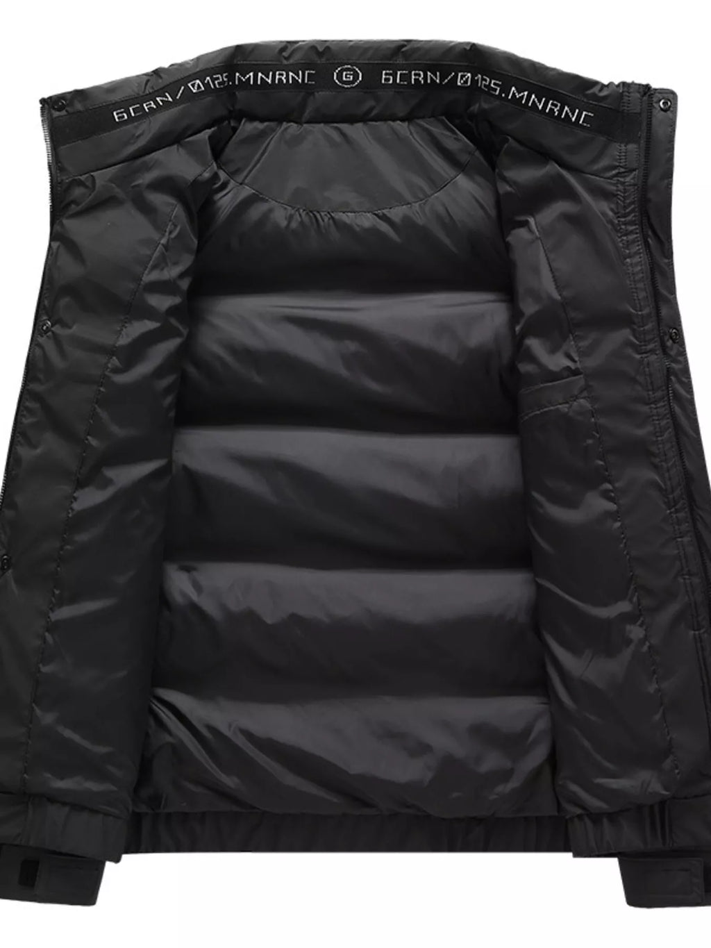 Men's Plus Size Stand Collar Puffer Jacket