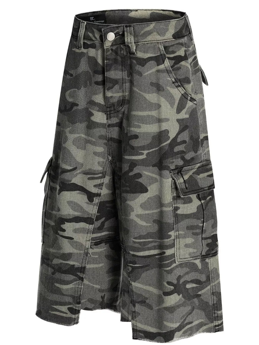 Men's Camouflage Cargo Denim Capris