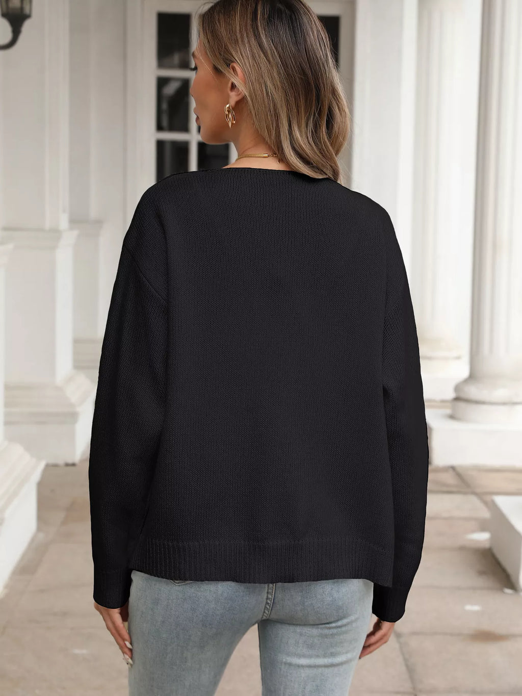 Tie-Front Long Sleeve Cardigan