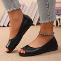 Peep Toe Flats Sandals