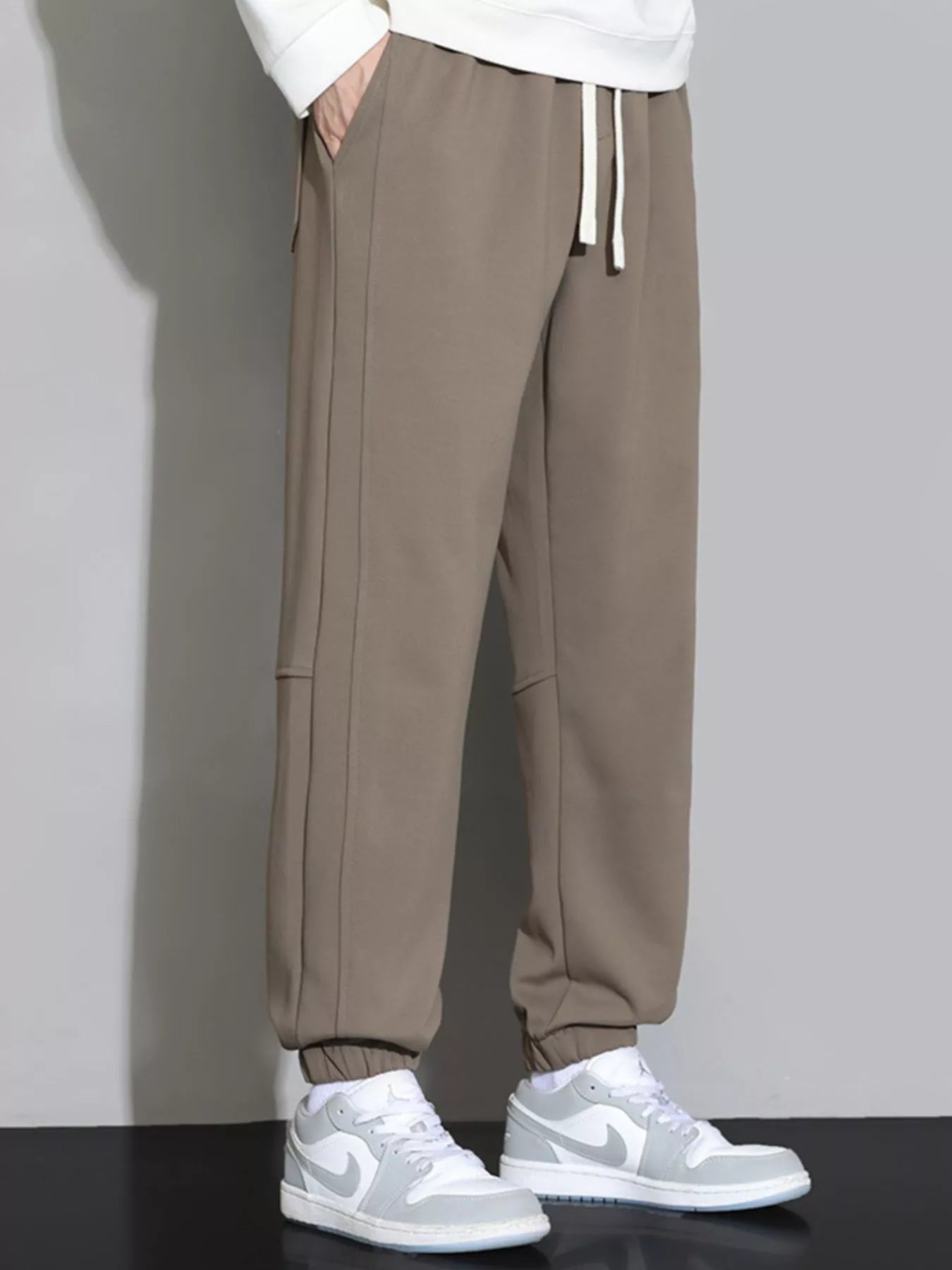Men's Plus Size Casual Jogger Pants with Drawstring