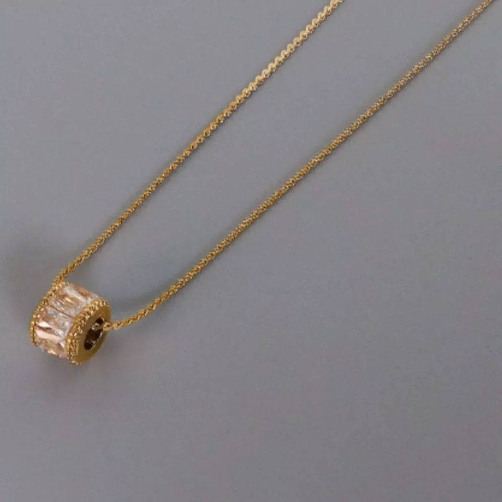 18K Gold-Plated Zircon Minimalist Necklace