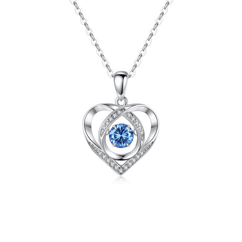 925 Sterling Silver Heart Pendant Necklace
