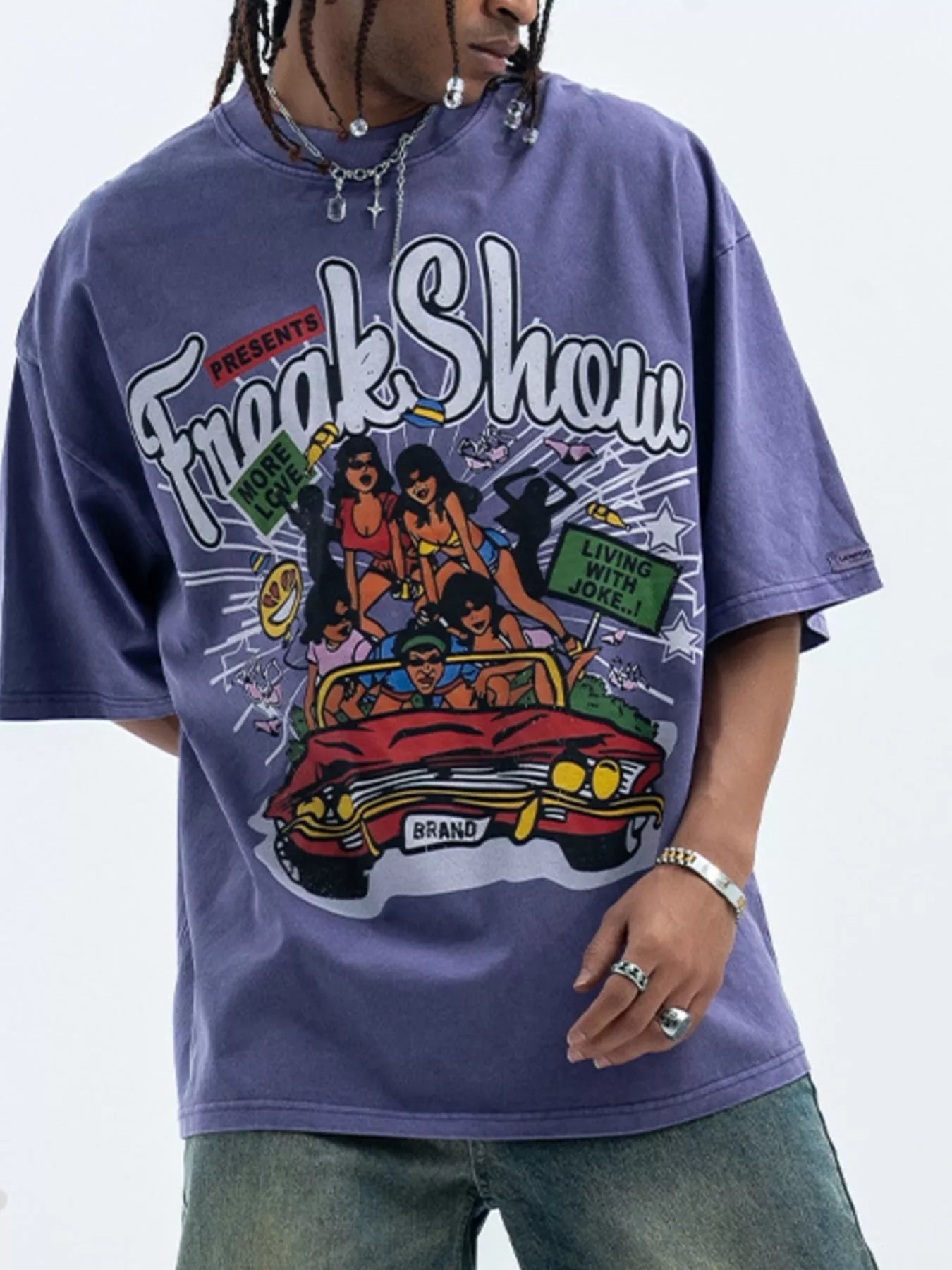 Men's Graphic Round Neck Half Sleeve T-Shirt