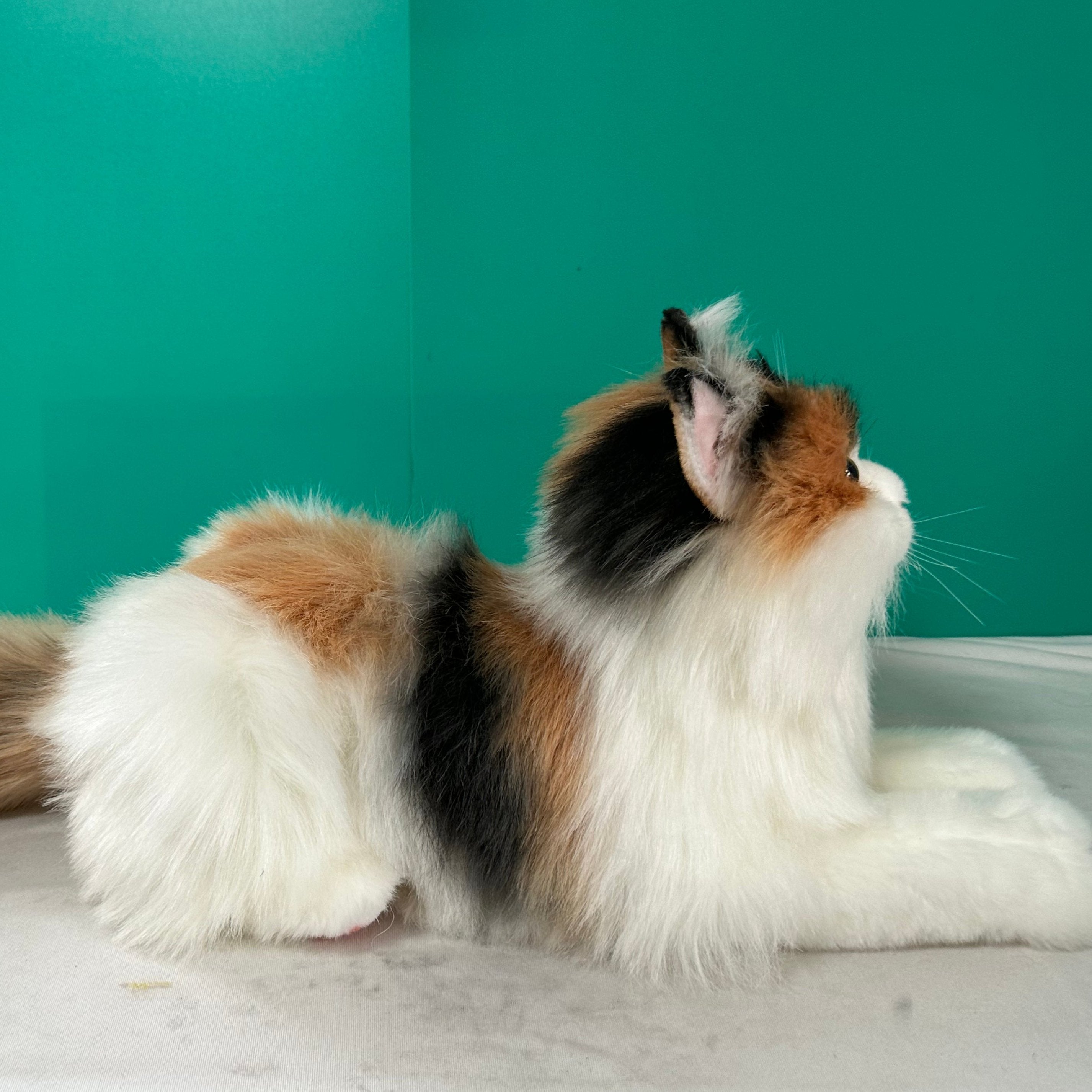 Plush Calico Cat-Handmade Life-Size Companion & Pet Memorial