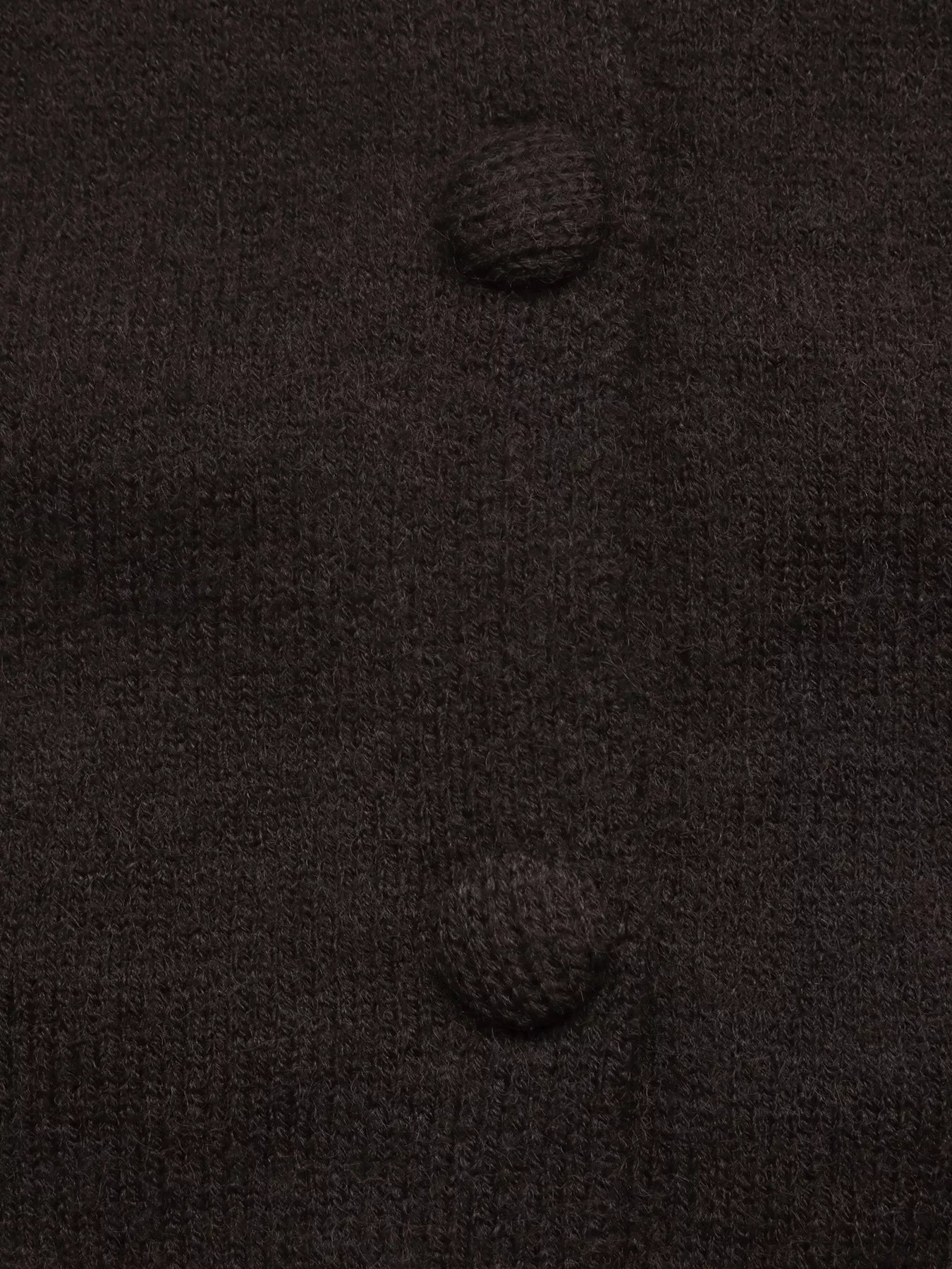 Crew Neck Button-Up Cardigan