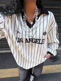 Los Angeles Striped Long Sleeve Top