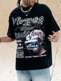 Men's Graphic Round Neck Half Sleeve T-Shirt