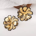 18K Gold-Plated Flower Stud Earrings