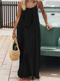 Full Size Backless Scoop Neck Maxi Dress Plus Size