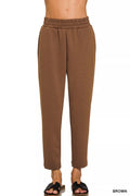 Zenana Scuba Capri Sweatpants with Pocket
