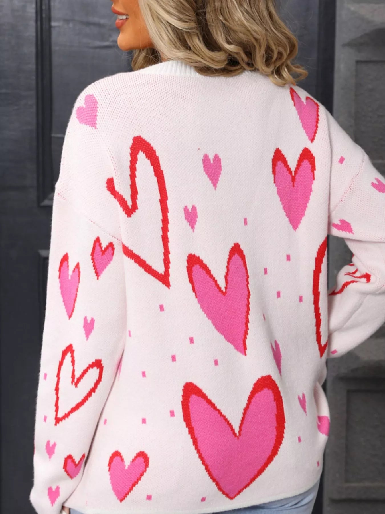 Valentine's Day Heart Crew Neck Sweater