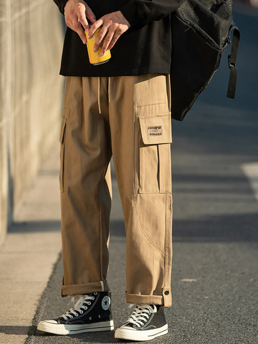 Men's Plus Size Casual Loose Fit Cargo Pants