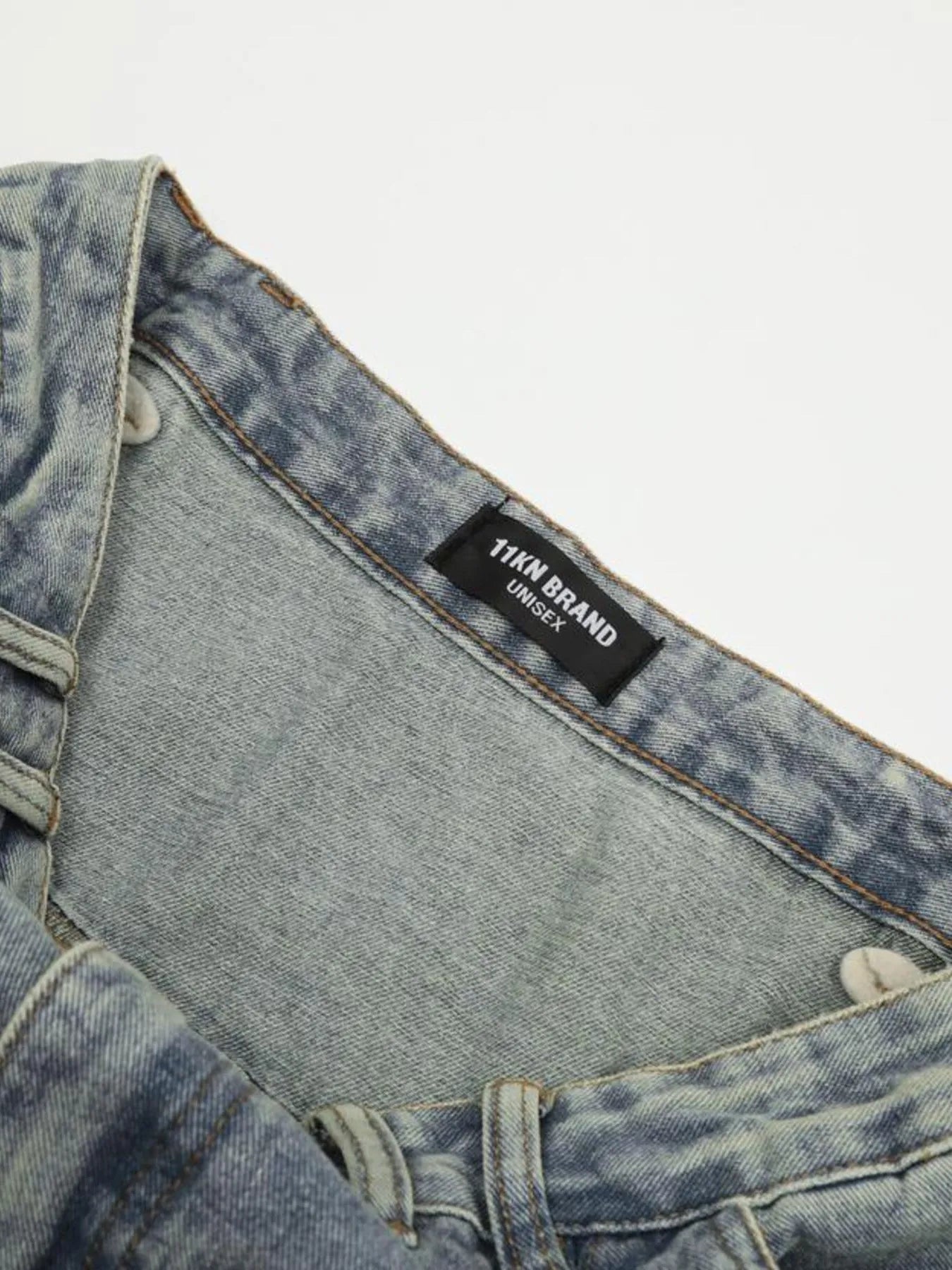 Men's Multi-Pocket Cargo Wide Leg Jeans