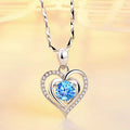925 Sterling Silver Heart Pendant Necklace