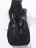 Lightweight Solid Color Backpack Bag