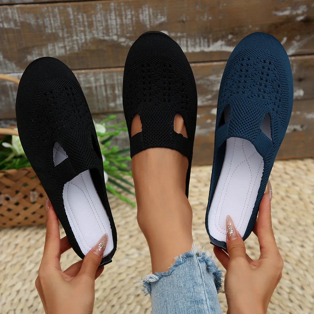 Round Toe Flat Slip-Ons