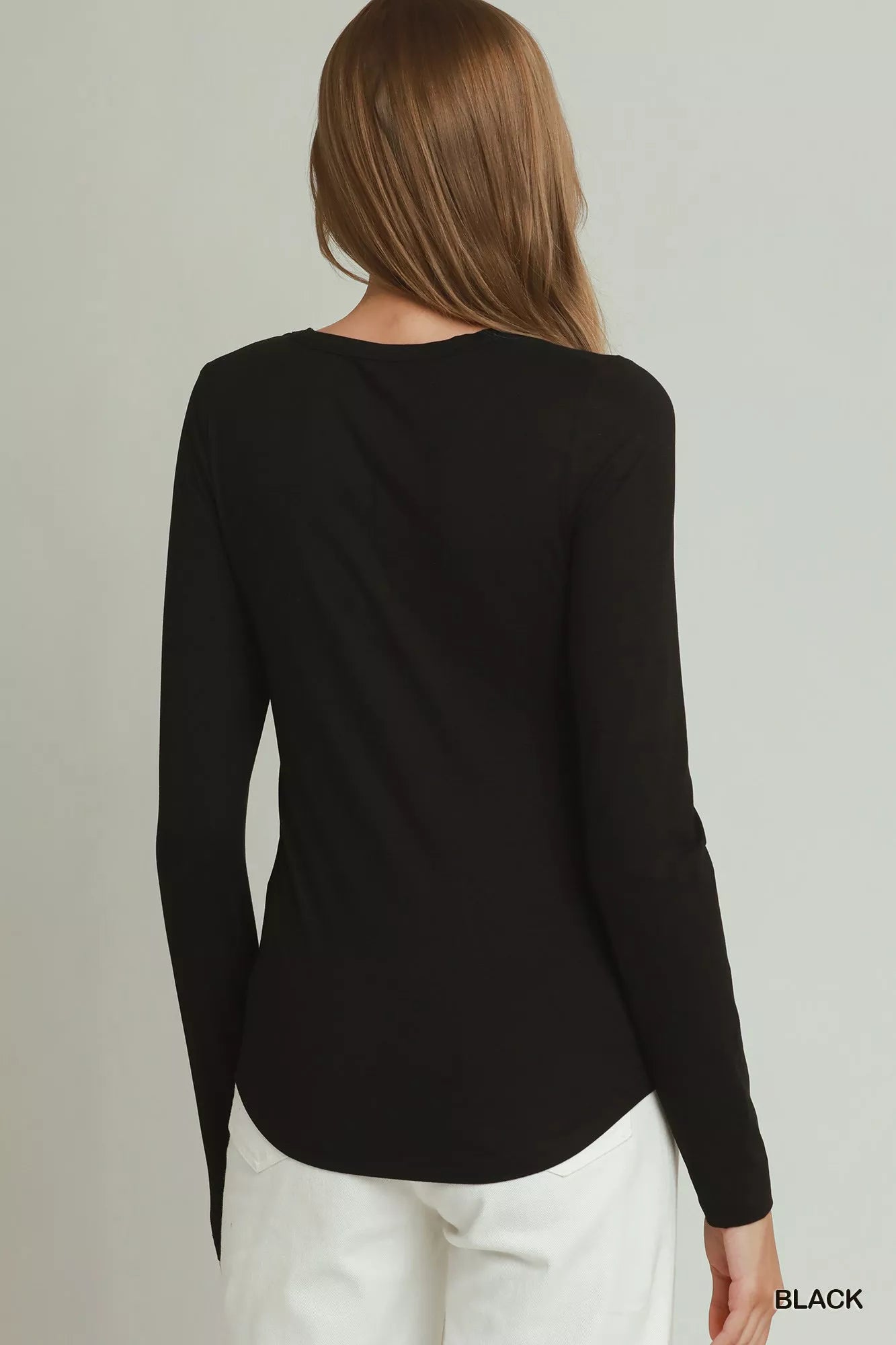 Umgee Crewneck Long Sleeve Top