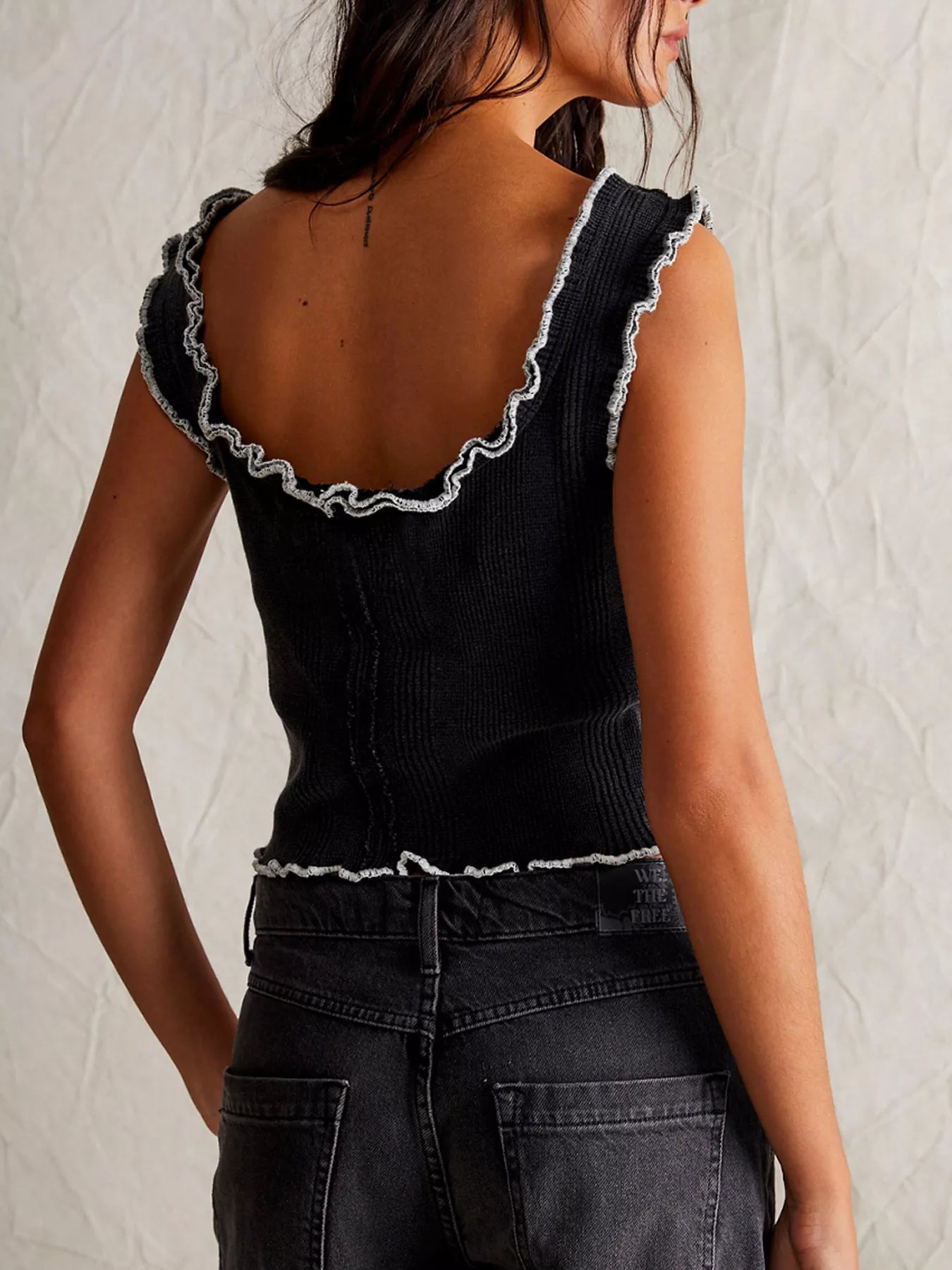 Lettuce Trim Square Neck Tank