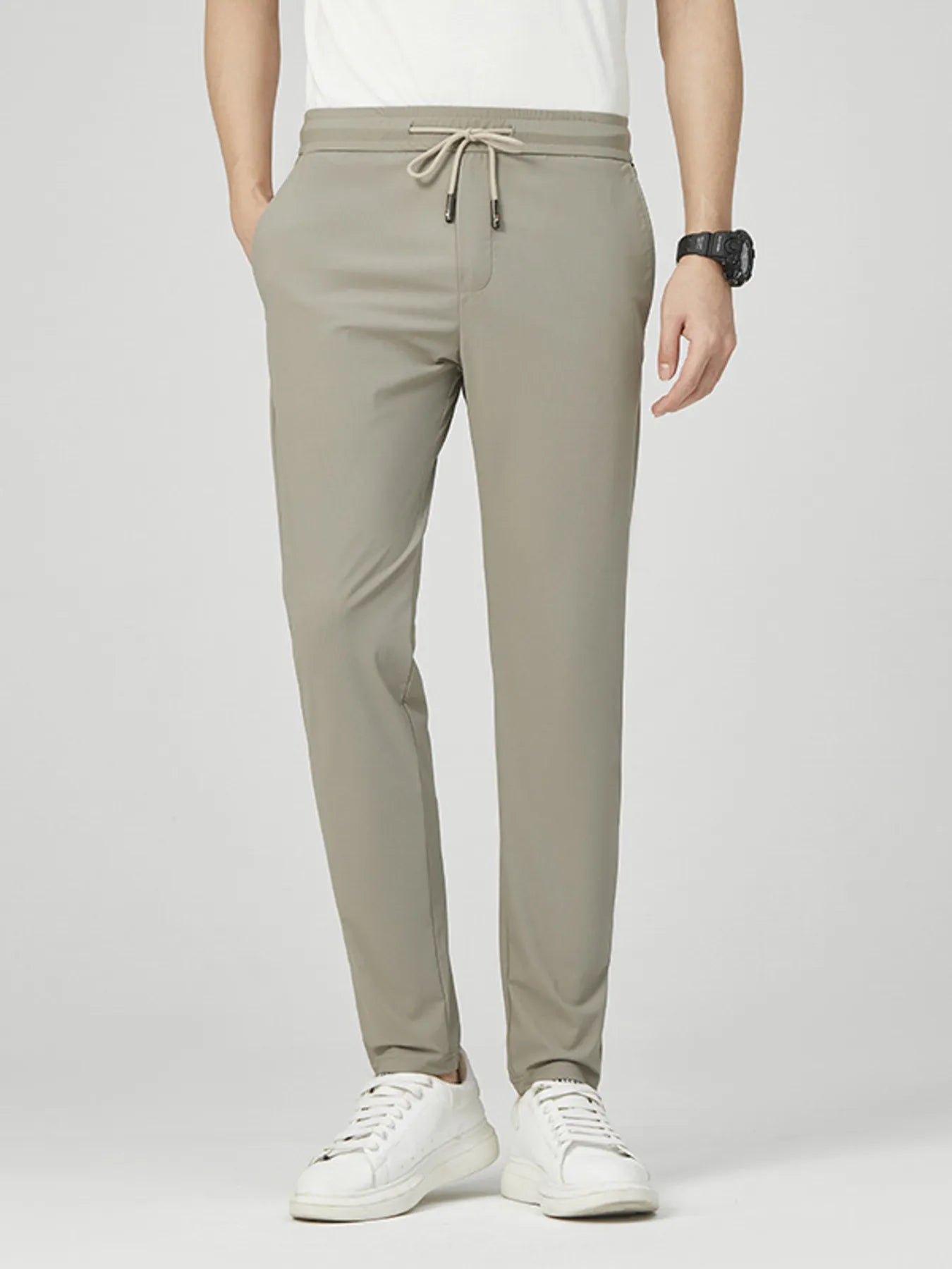 Men's Full Size Casual Drawstring Joggers Plus Size