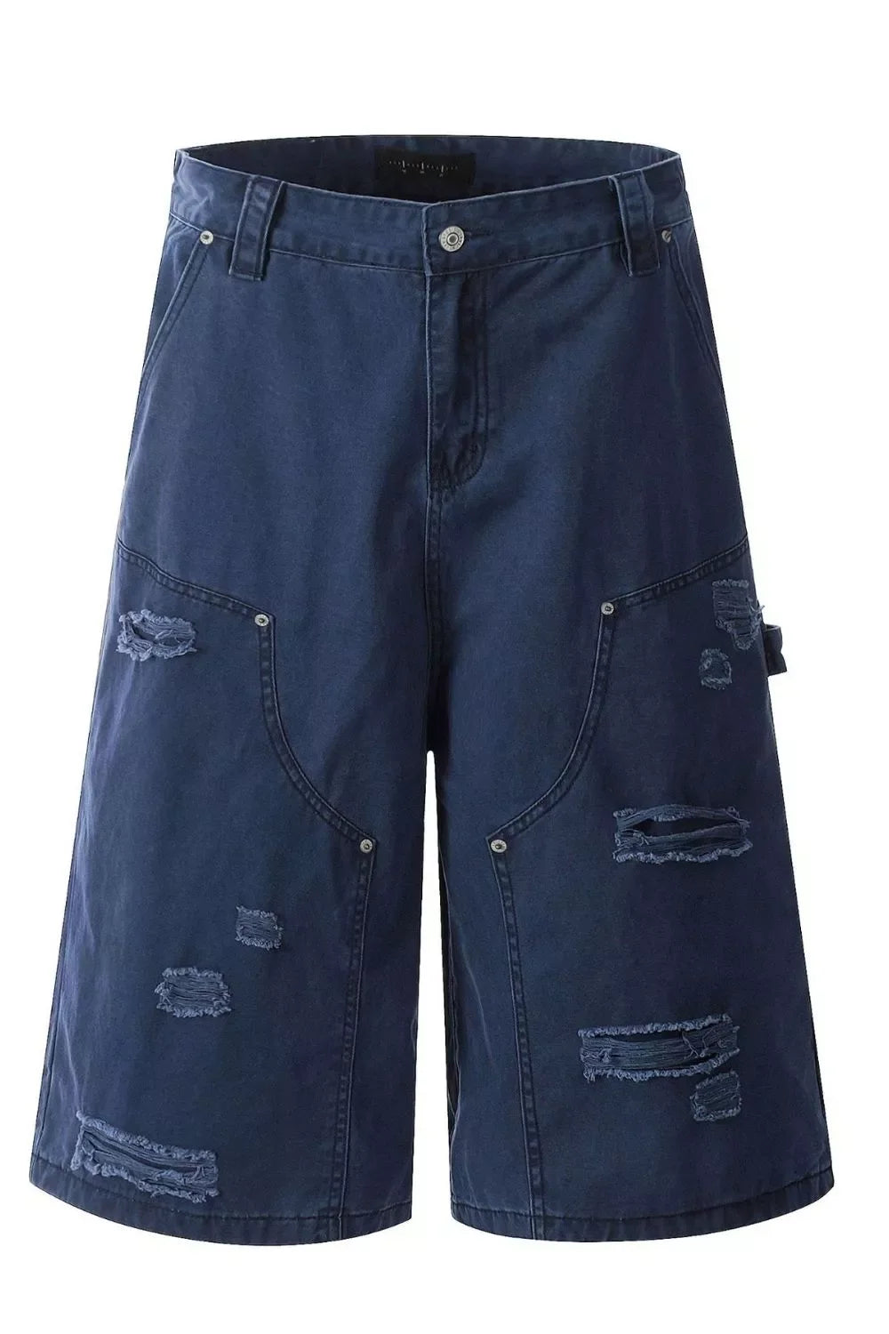 Men's Distressed Wide Leg Shorts