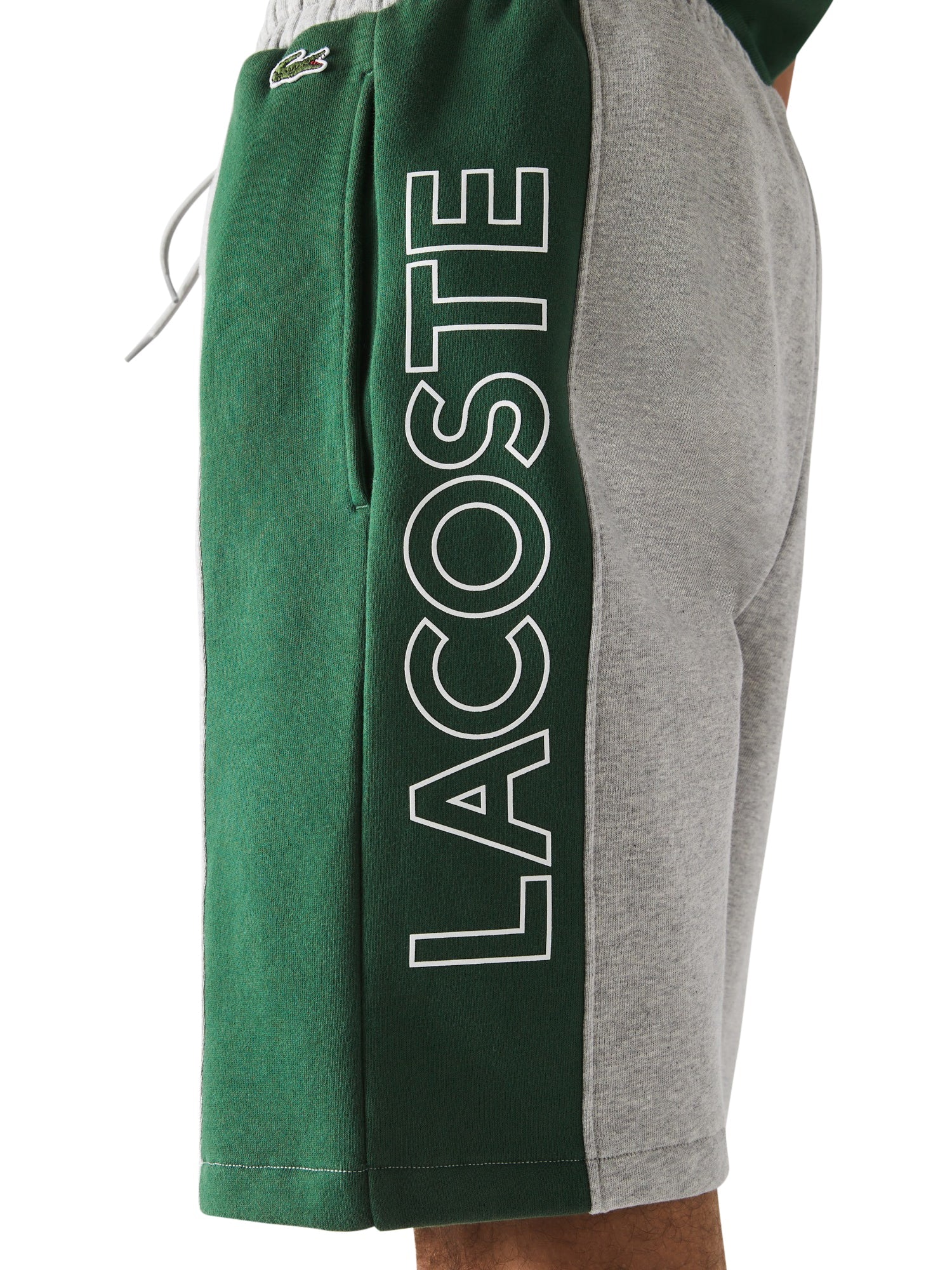 Lacoste Men's Branded Cotton Fleece Blend Shorts