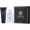VERSACE POUR HOMME by Gianni Versace EDT SPRAY 3.4 OZ & HAIR AND BODY SHAMPOO 3.4 OZ (TRAVEL OFFER)