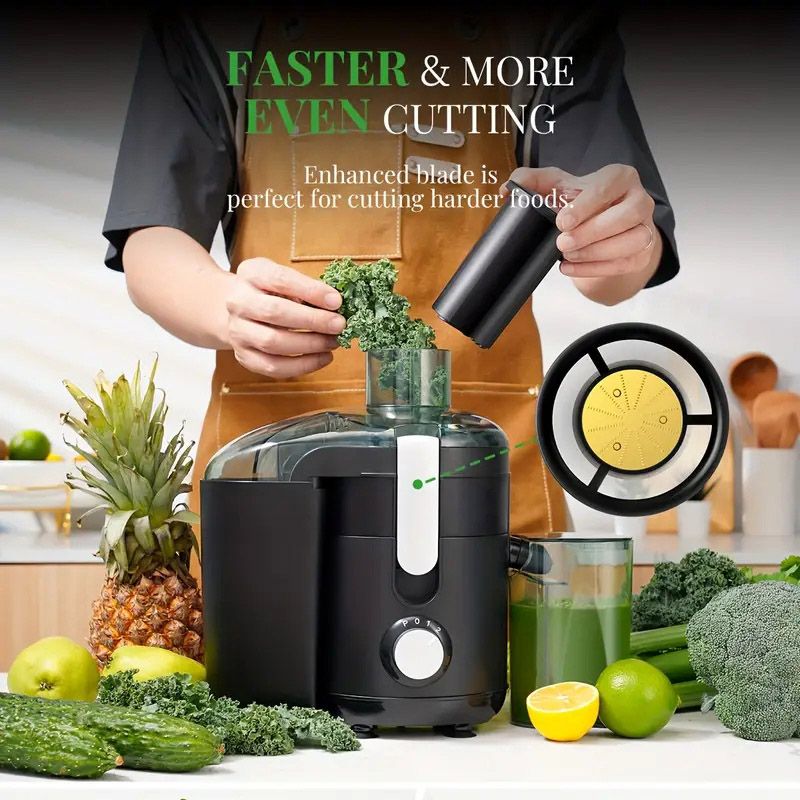 GDOR Centrifugal Juicer with 2.5" Feed Chute, 2 Speed Settings, 15 oz, 350 Watts, B PA F ree