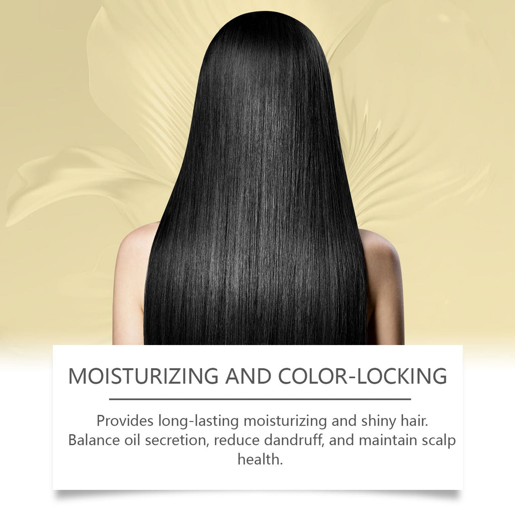 OUHOE Dark Hair Shampoo nourishes hair roots and improves dry and frizzy hair at the end