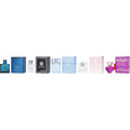 VERSACE VARIETY by Gianni Versace 5 PIECE UNISEX MINI VARIETY WITH BRIGHT CRYSTAL EDT & EROS POUR HOMME EDT & DYLAN PURPLE POUR FEMME EDP & EROS AND ALL ARE 0.17 OZ MINIS