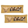 Baha Ranch Howdy Highland Western Body Pillow Made in America