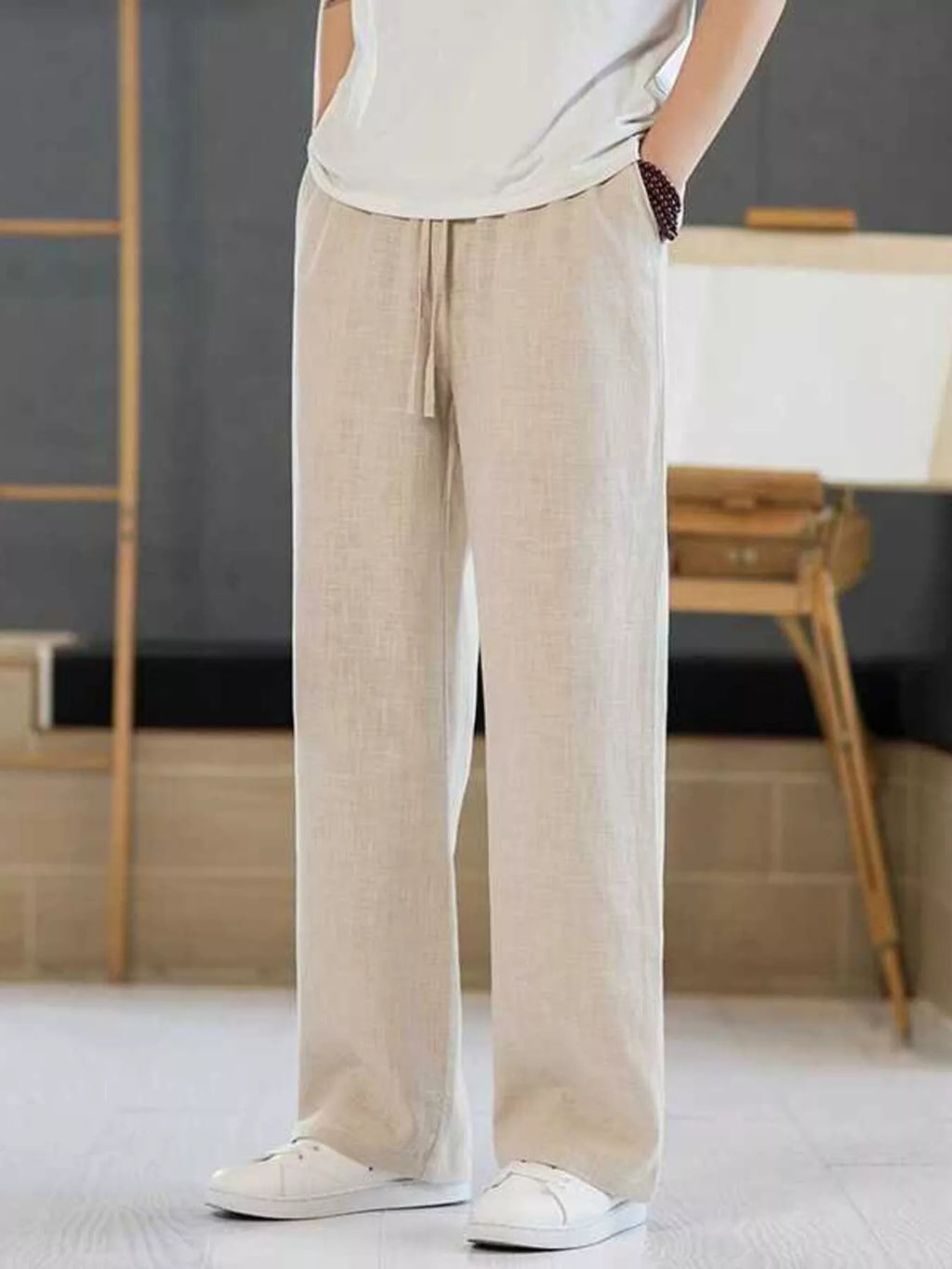 Men's Plus Size Casual Drawstring Pants