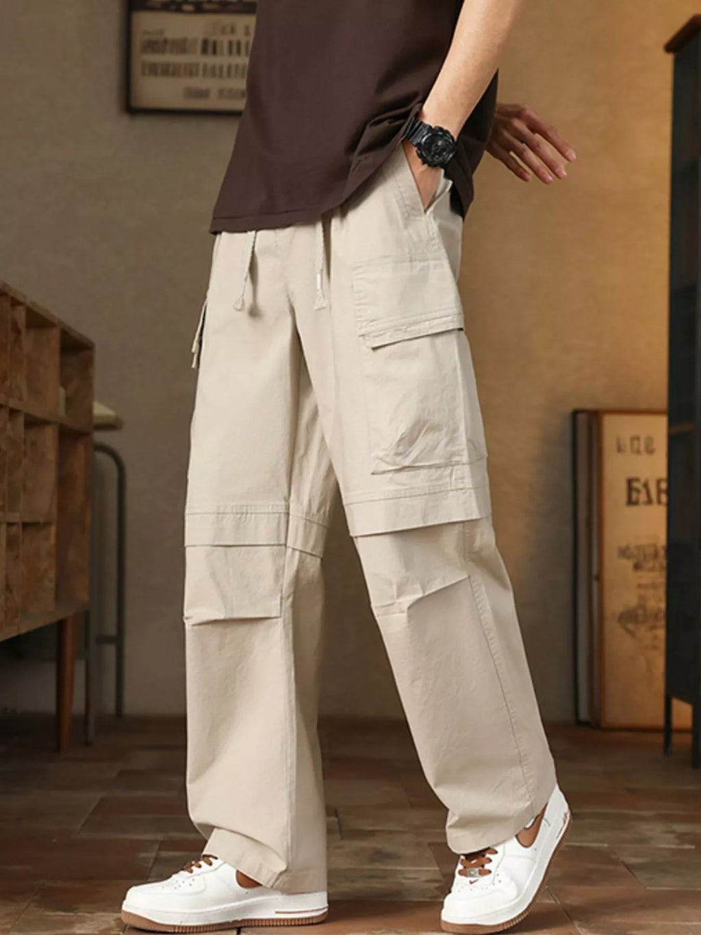Men's Plus Size Relaxed Fit Cargo Pants
