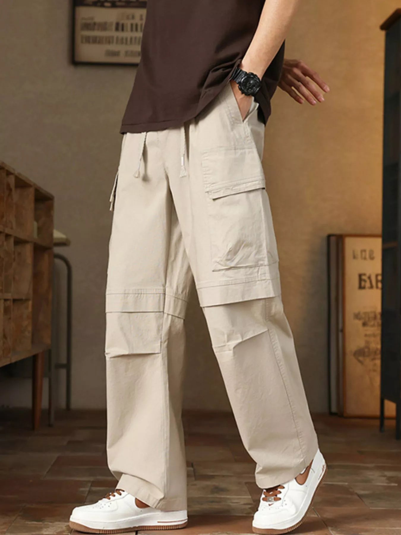 Men's Plus Size Relaxed Fit Cargo Pants