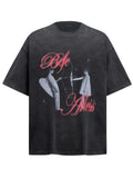Men's Graphic Round Neck Half Sleeve T-Shirt