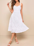 Lace A-Line Midi Dress