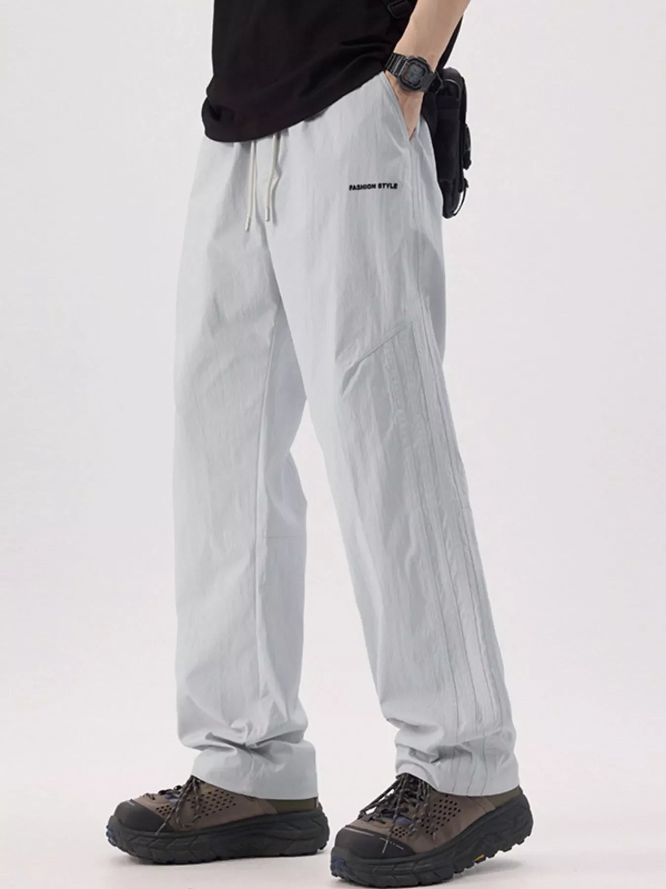 Men's Plus Size Wide Leg Pants