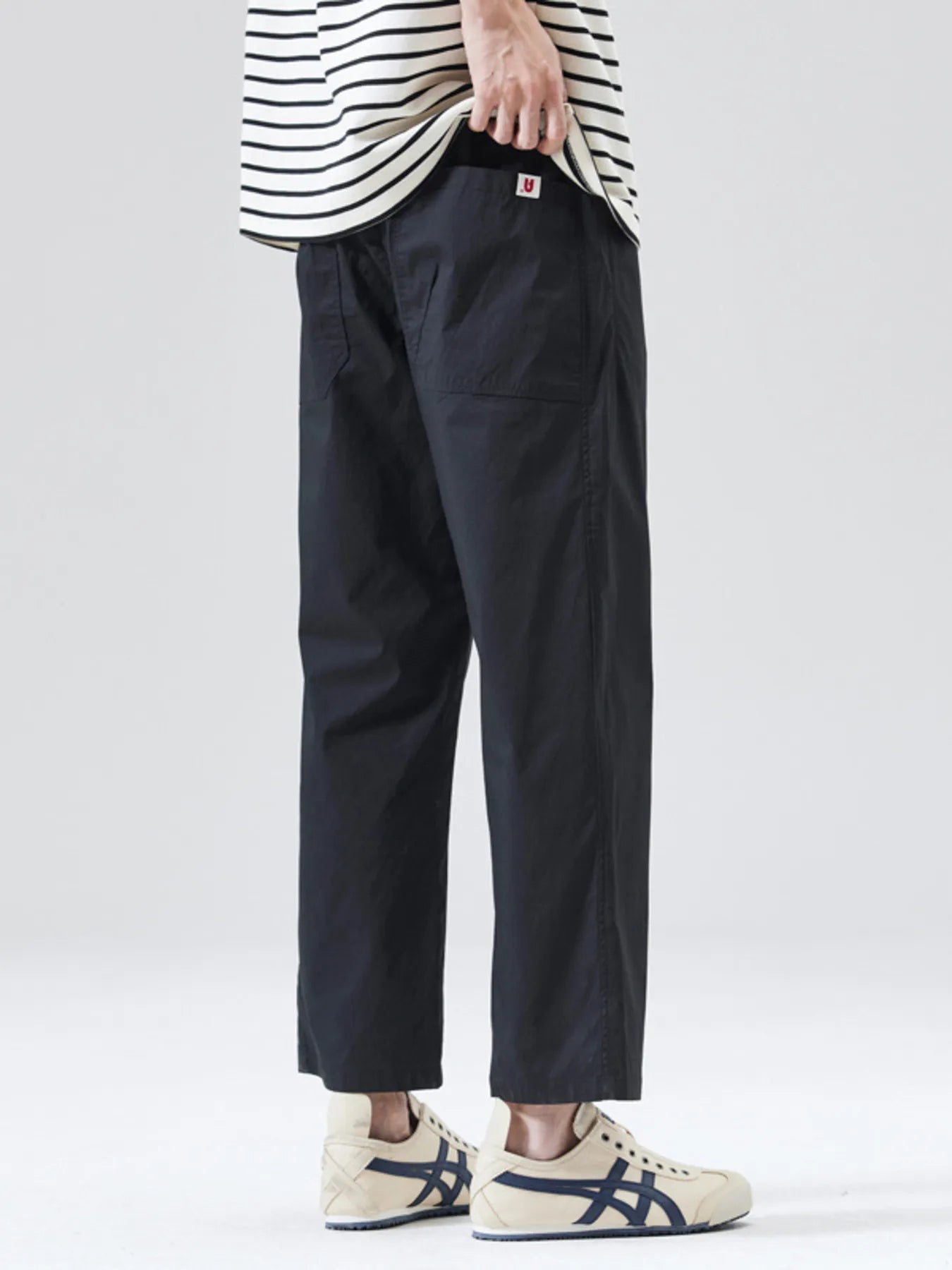 Men's Full Size Wide-Leg Casual Pants Plus Size