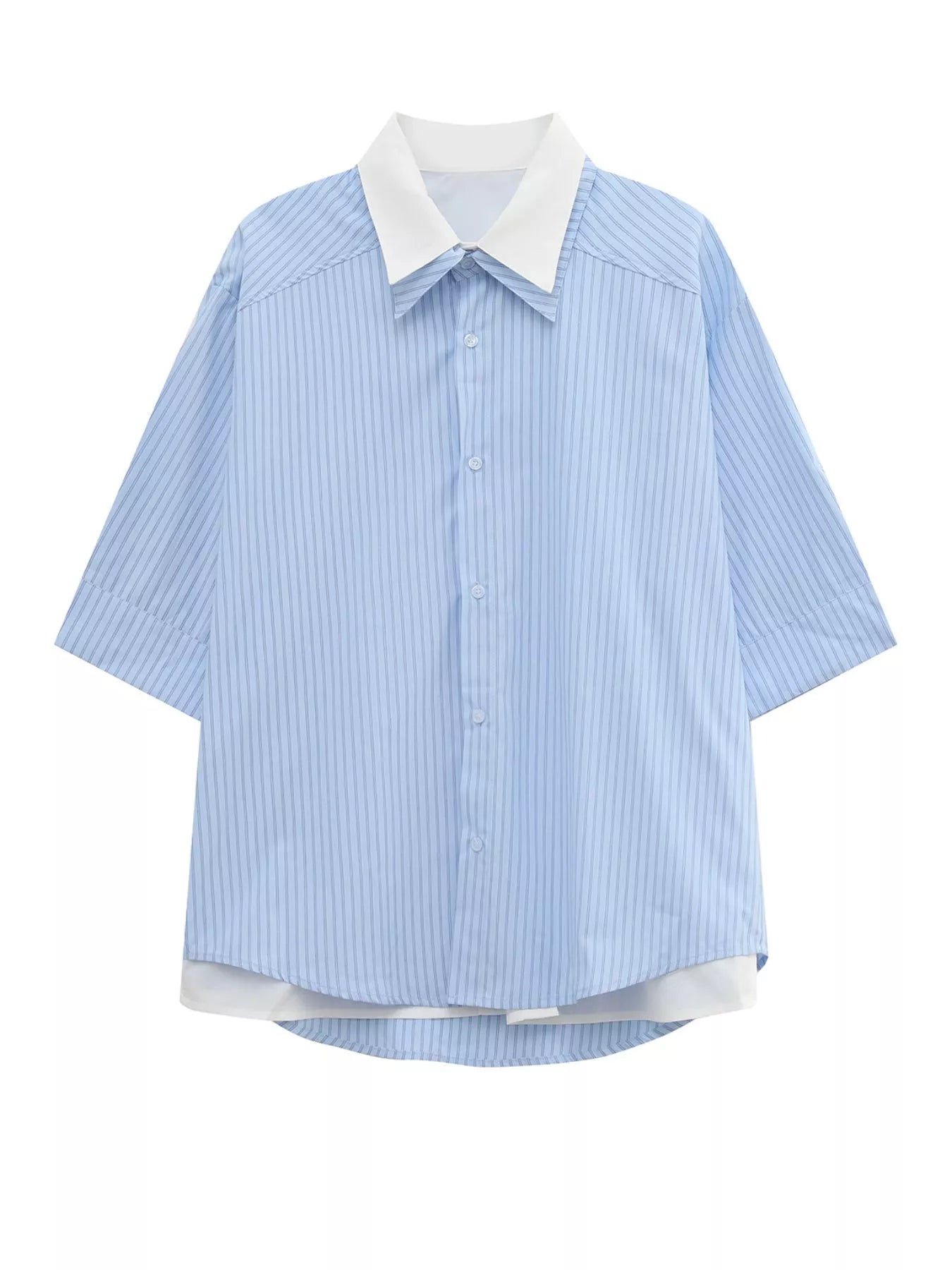 Men's Striped Button Up Shirt